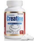 5000mg Micronized Creatine Monohydrate Capsules with Vitamin B12, Vegan, Gluten Free, 150 Count D793801