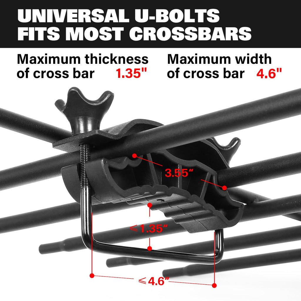 64"x 39" Steel Roof Rack Cargo Carrier with Waterproof Bag A561