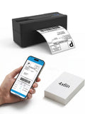 Bluetooth Thermal Shipping Label Printer 4x6 Black V646