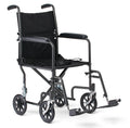 Folding Steel Transport Wheelchair with Swing-Away Footrests A157590