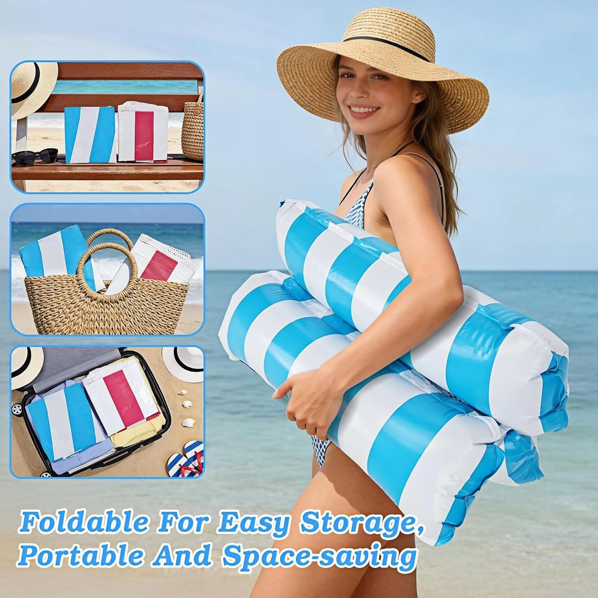 4 Pack Inflatable Pool Float Chair Y12778