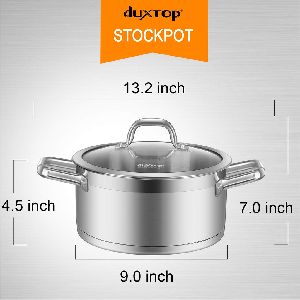 Stainless Steel 4.2 Qt Stock Pot with Lid V33244