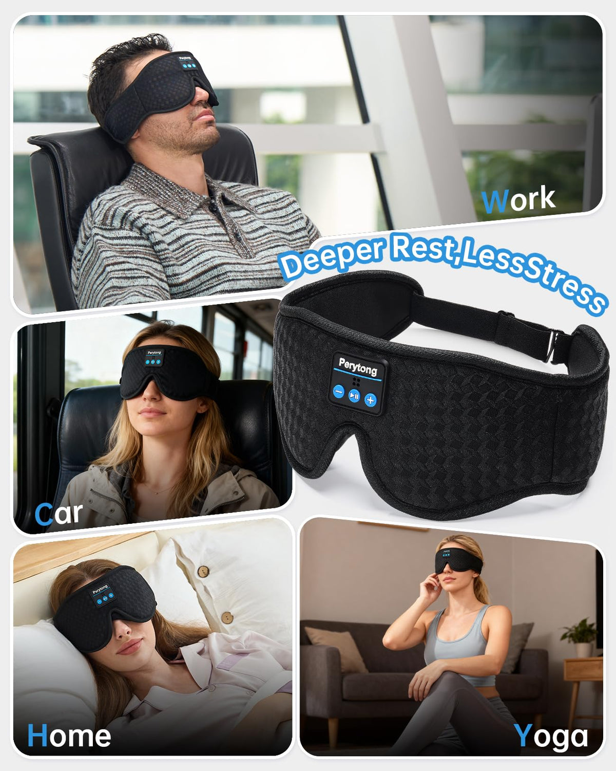 Bluetooth Sleep Mask with Headphones C8720