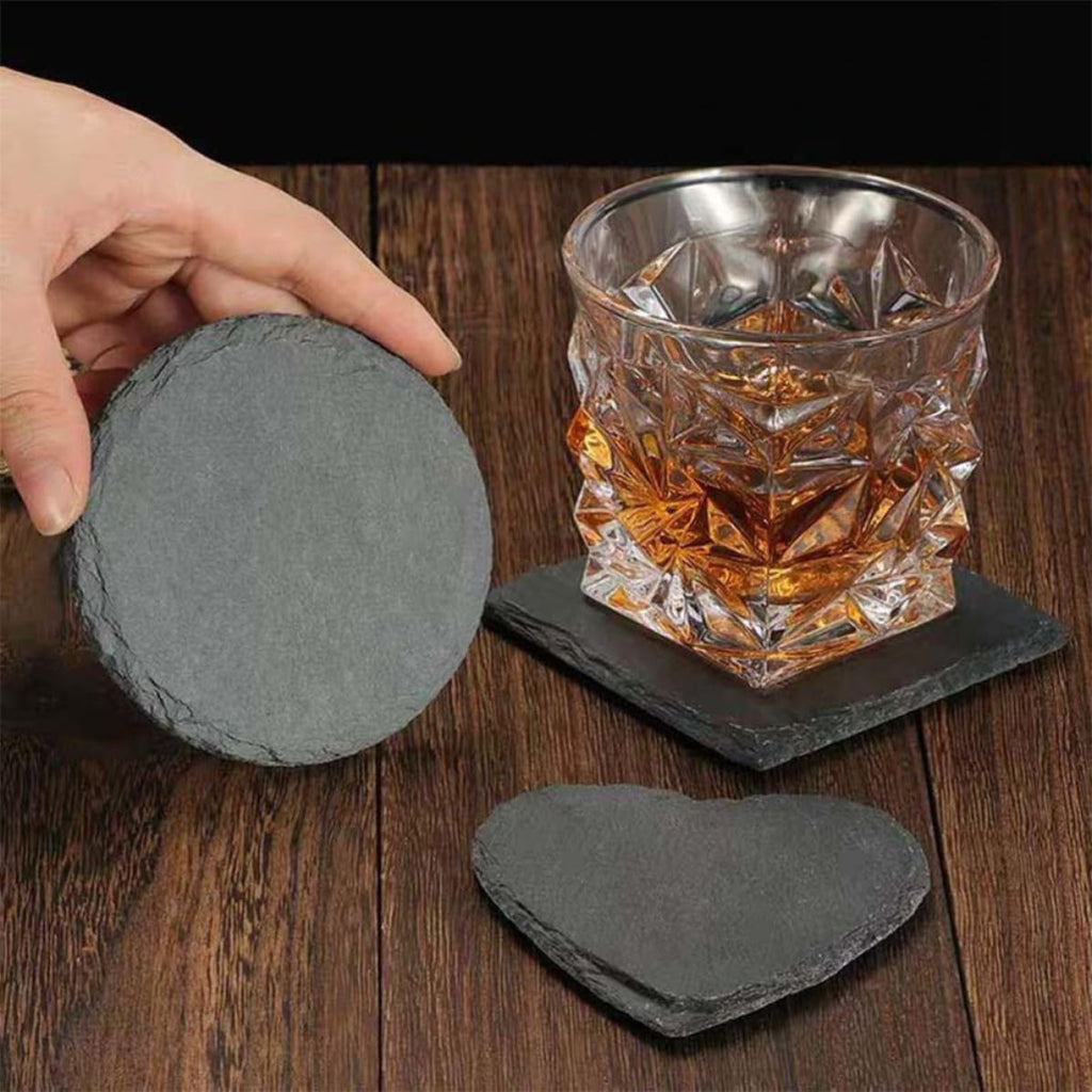 Natural Stone Decorative Cup Coaster Set Q55237