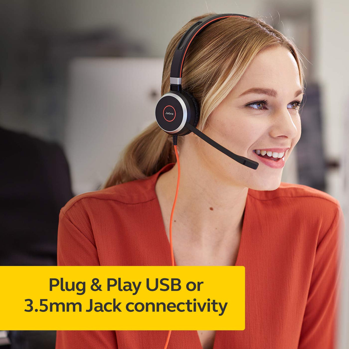 Wired Stereo Headset with 3.5mm Jack/USB Connection X616232