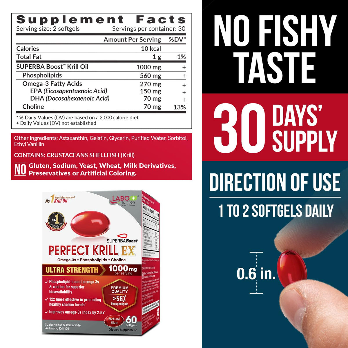 Omega-3 Krill Oil 60 Ct x 2 Pack G59809