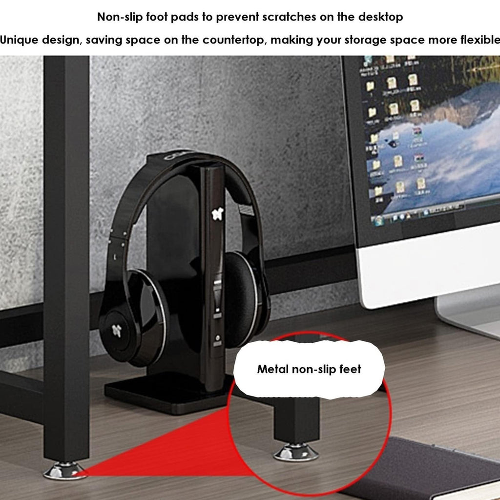 2-Tier White Desktop Bookshelf H790