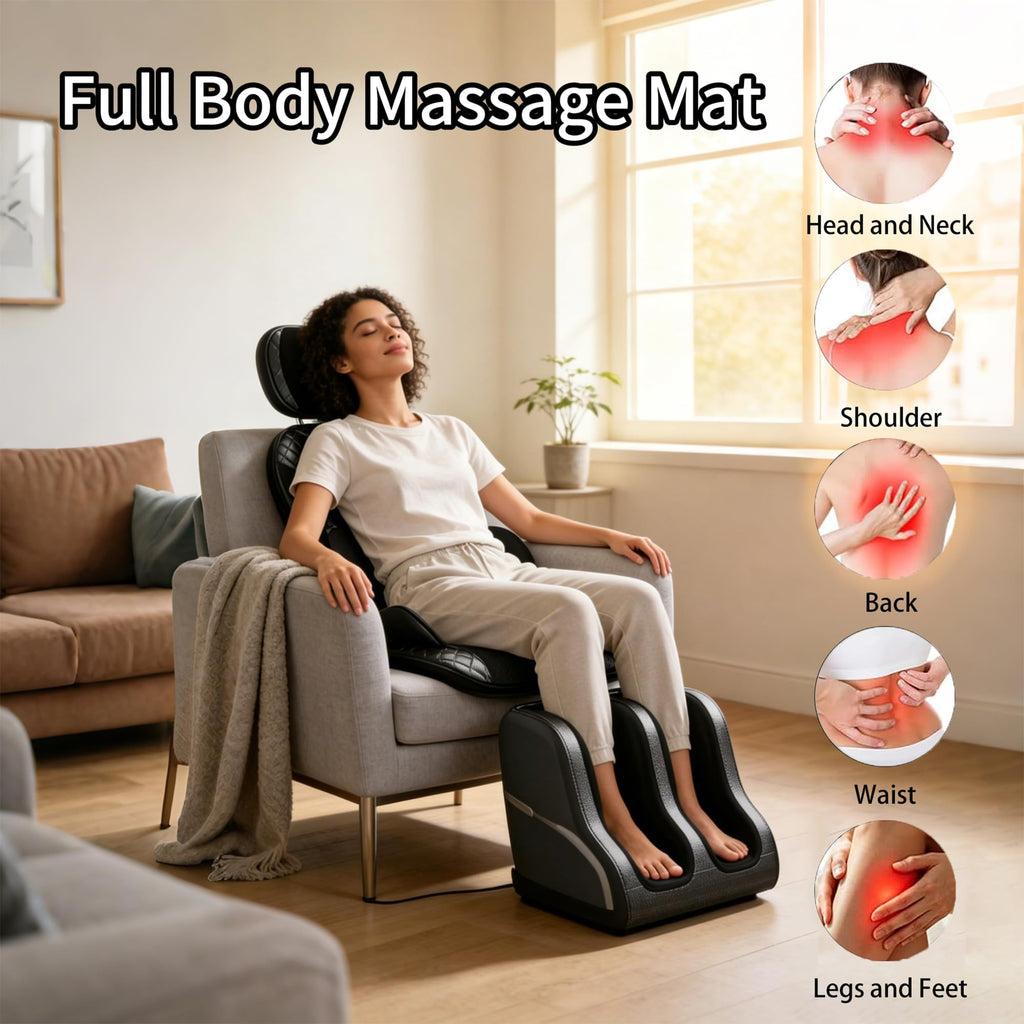 Full-Body Massage Mat with Foot Massager C618