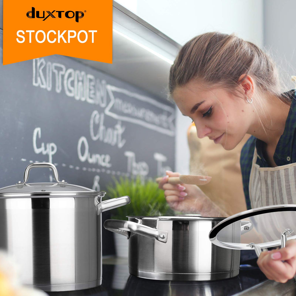 Stainless Steel 4.2 Qt Stock Pot with Lid V33244