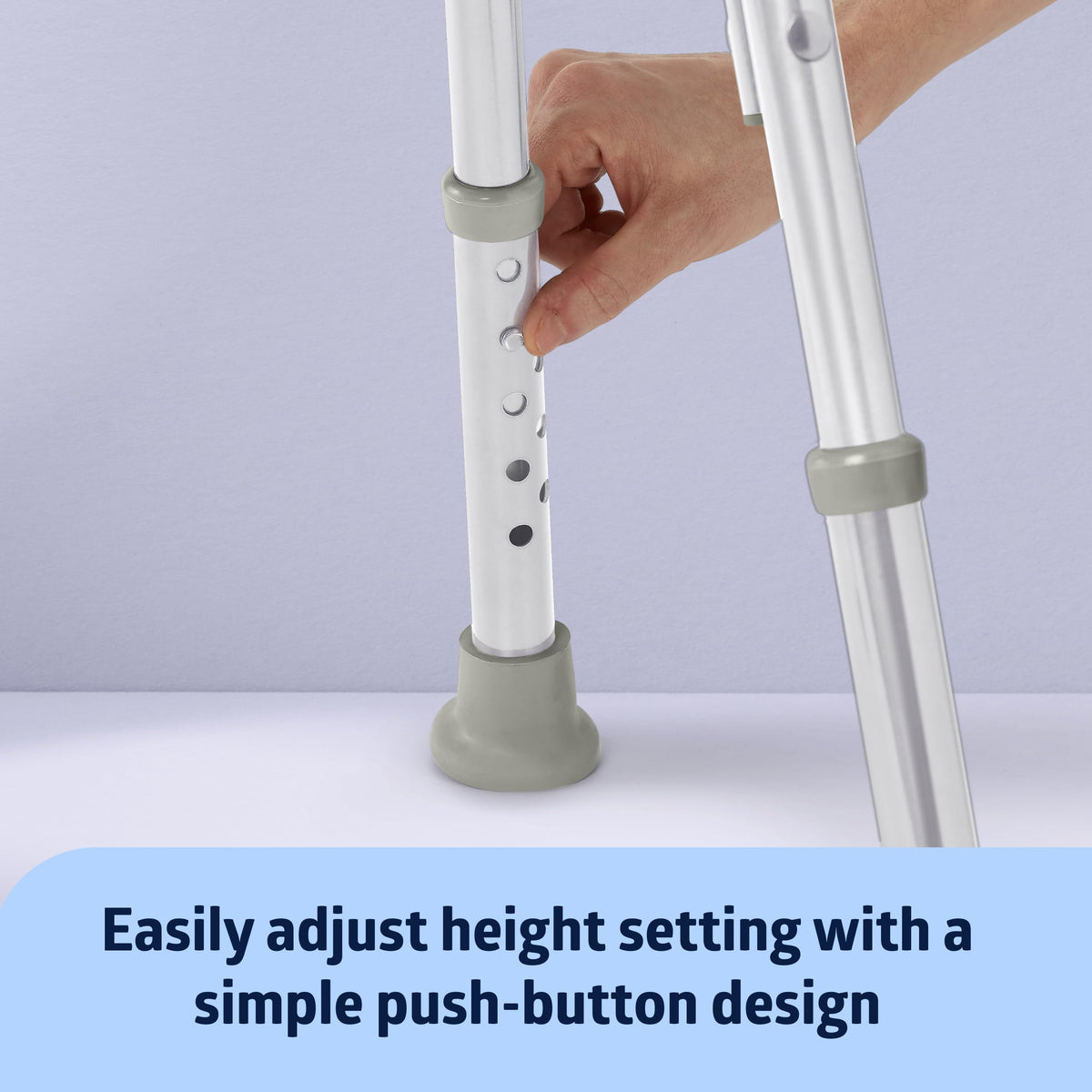 Light Blue Adjustable Tub Transfer Bench and Shower Chair 350 lb. Weight Capacity I549