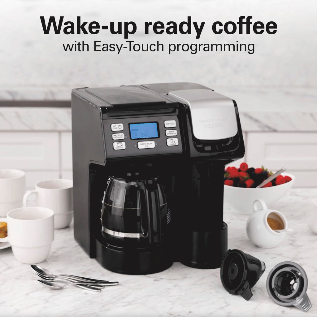 2-Way Coffee Maker with K-Cup Pods or Grounds, Black Z659