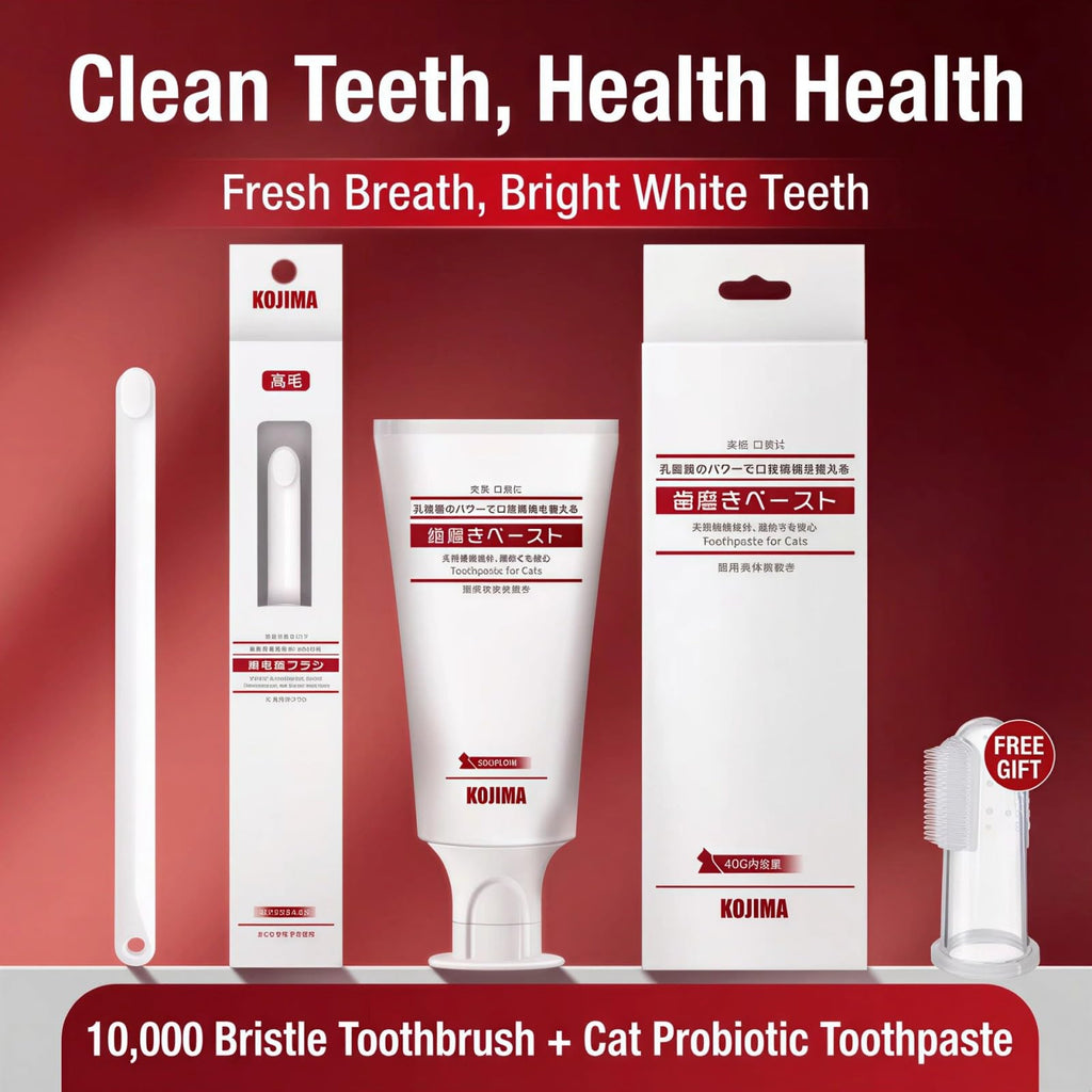 Tuna Flavor Toothpaste 1.35 oz with Toothbrush & Finger Brush J84321