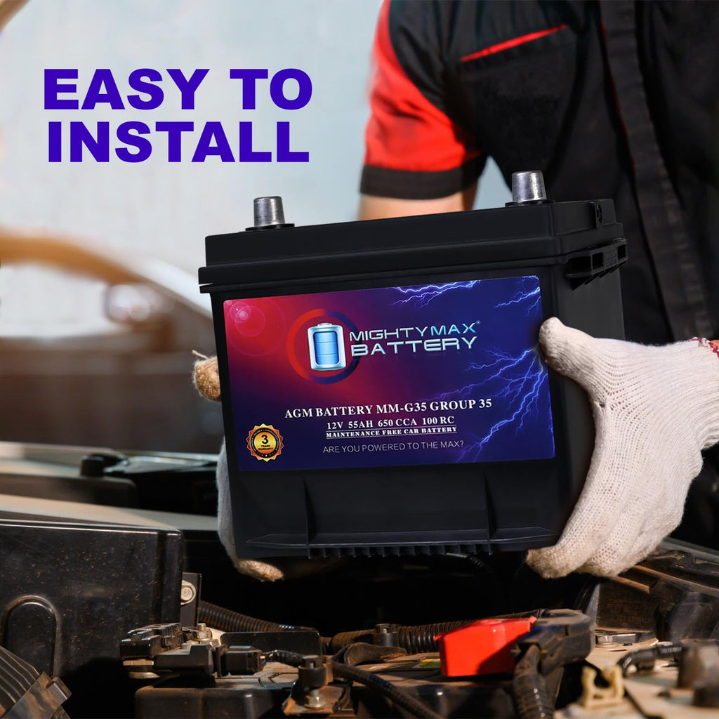 12V 55Ah AGM 650 CCA Replacement Battery N85449
