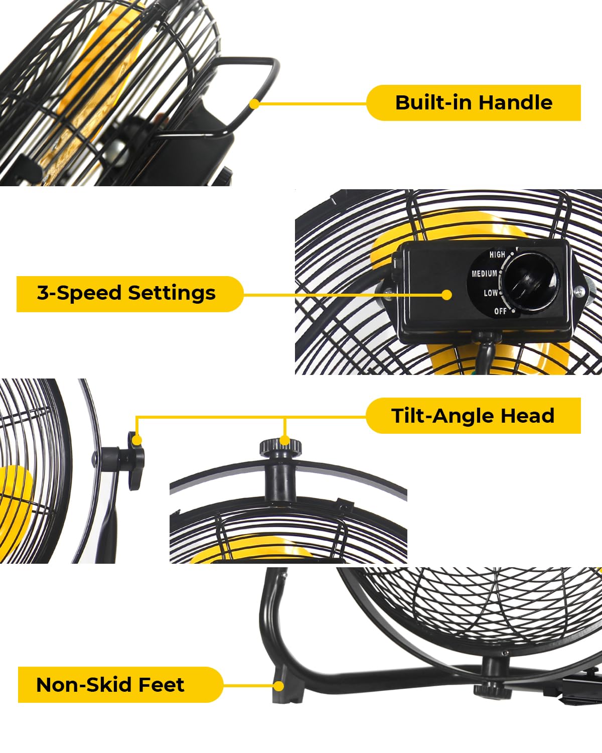 20 Inch 2-in-1 Floor Wall Mounted Fan P544163