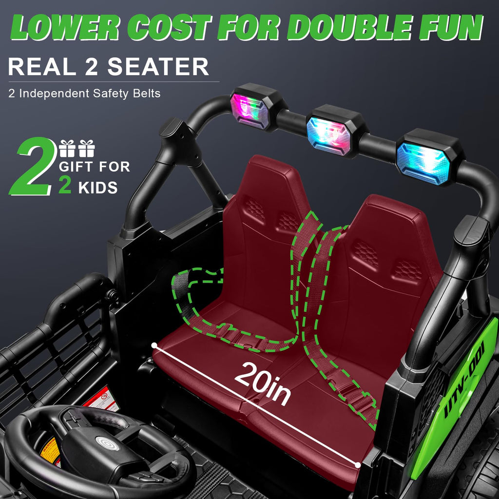 Green 2-Seater Ride On Car Truck E307532