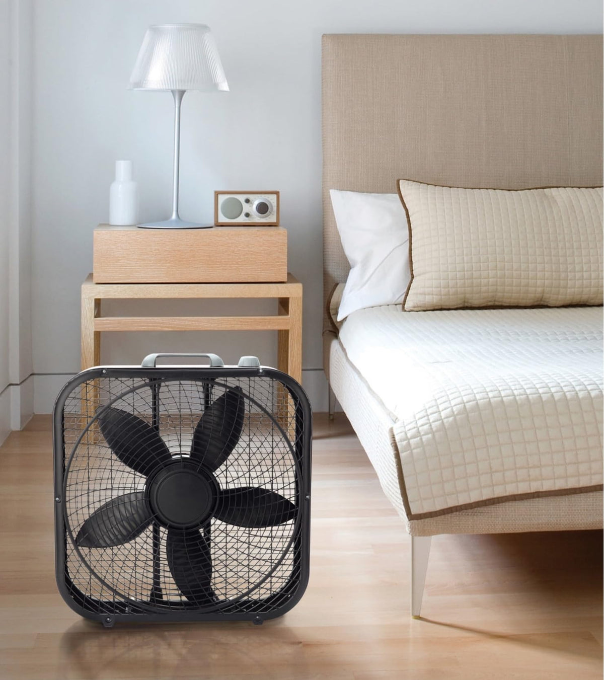 20" Weather Resistant Box Fan, 3-Speeds, Black C302
