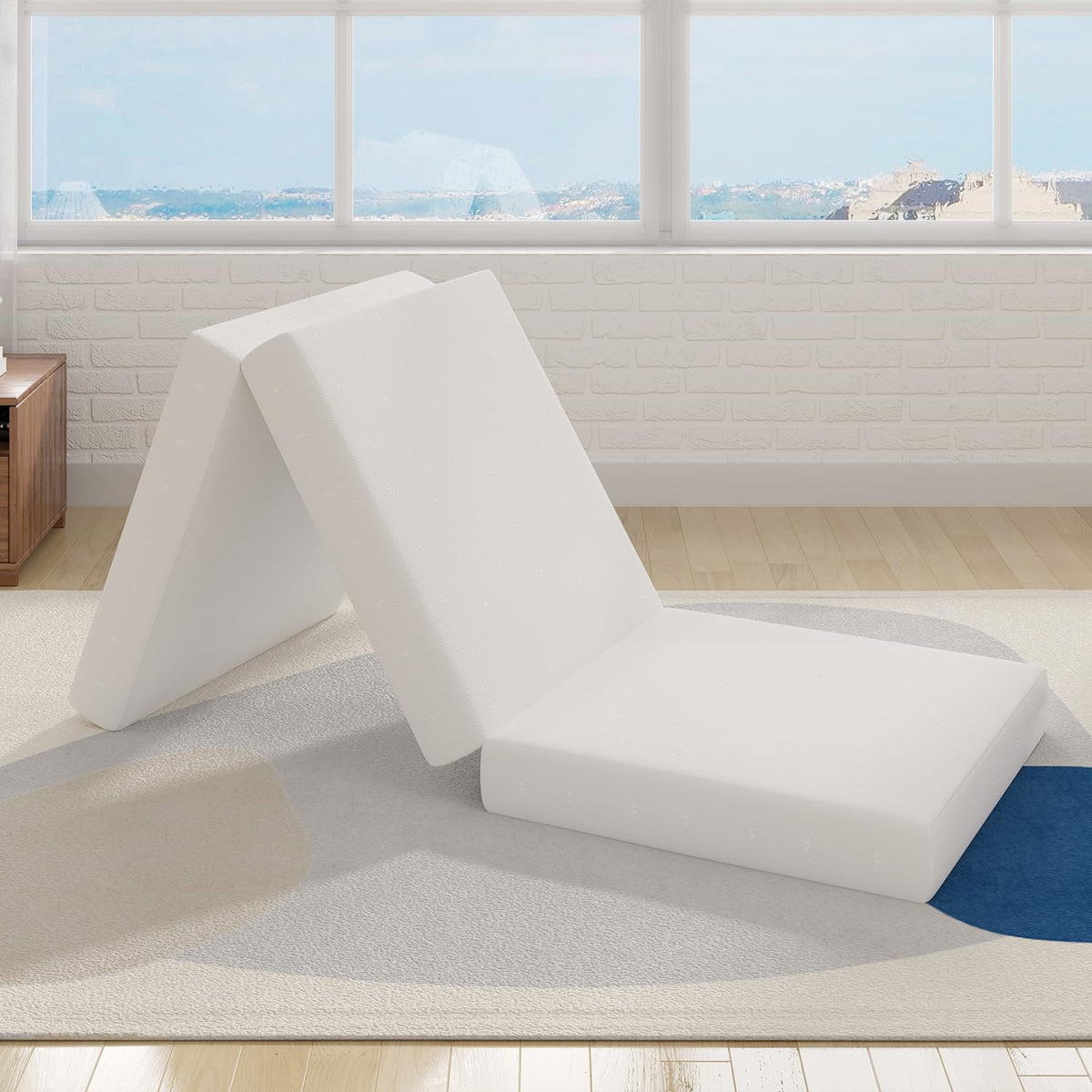 4 Inch Memory Foam Tri-fold Mattress Topper H800