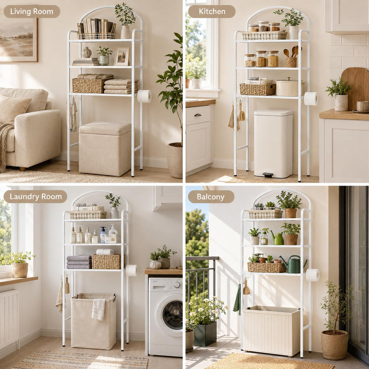3 Tier Over The Toilet Storage Rack T427512