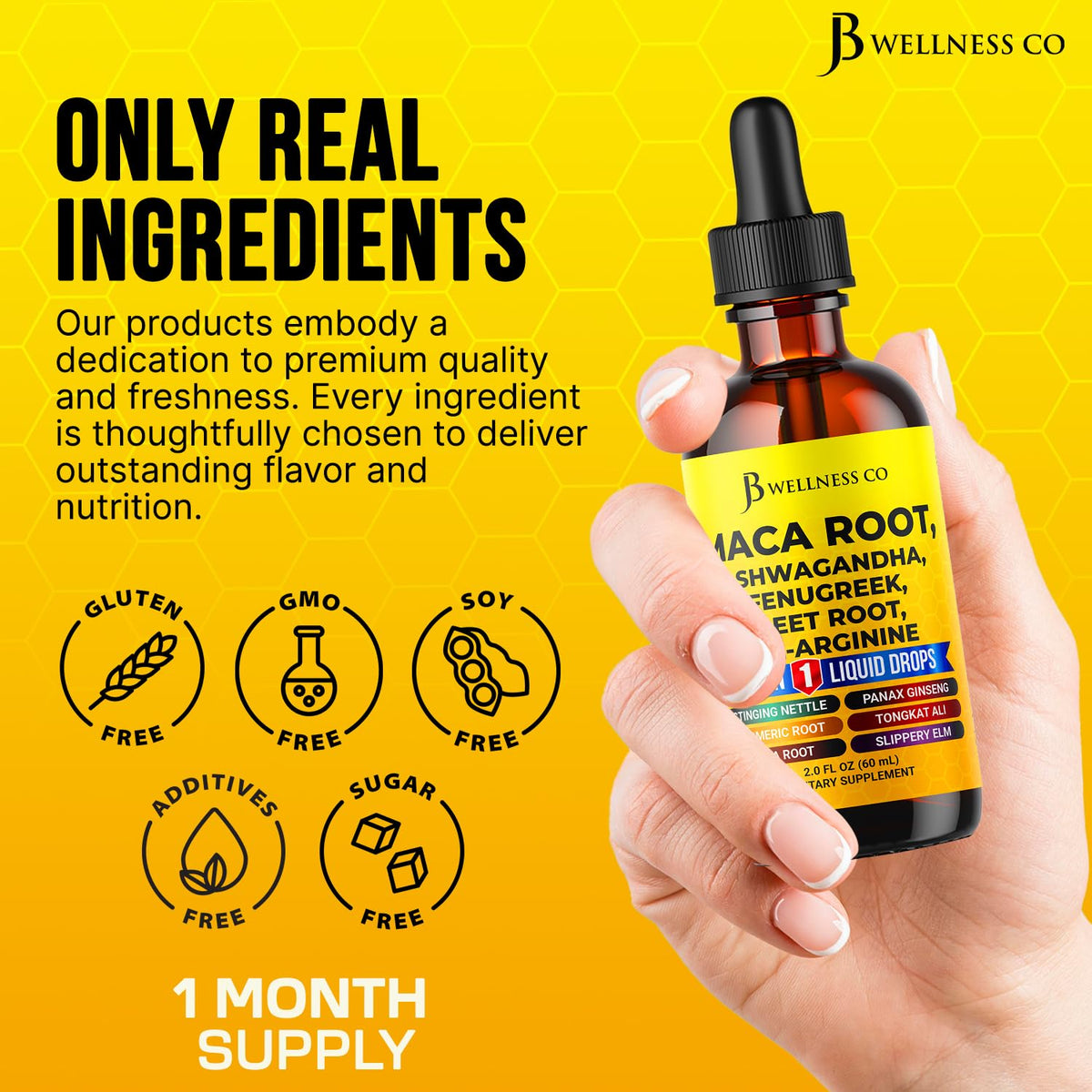 Organic Maca Root Liquid Drops with Ashwagandha 2oz V785