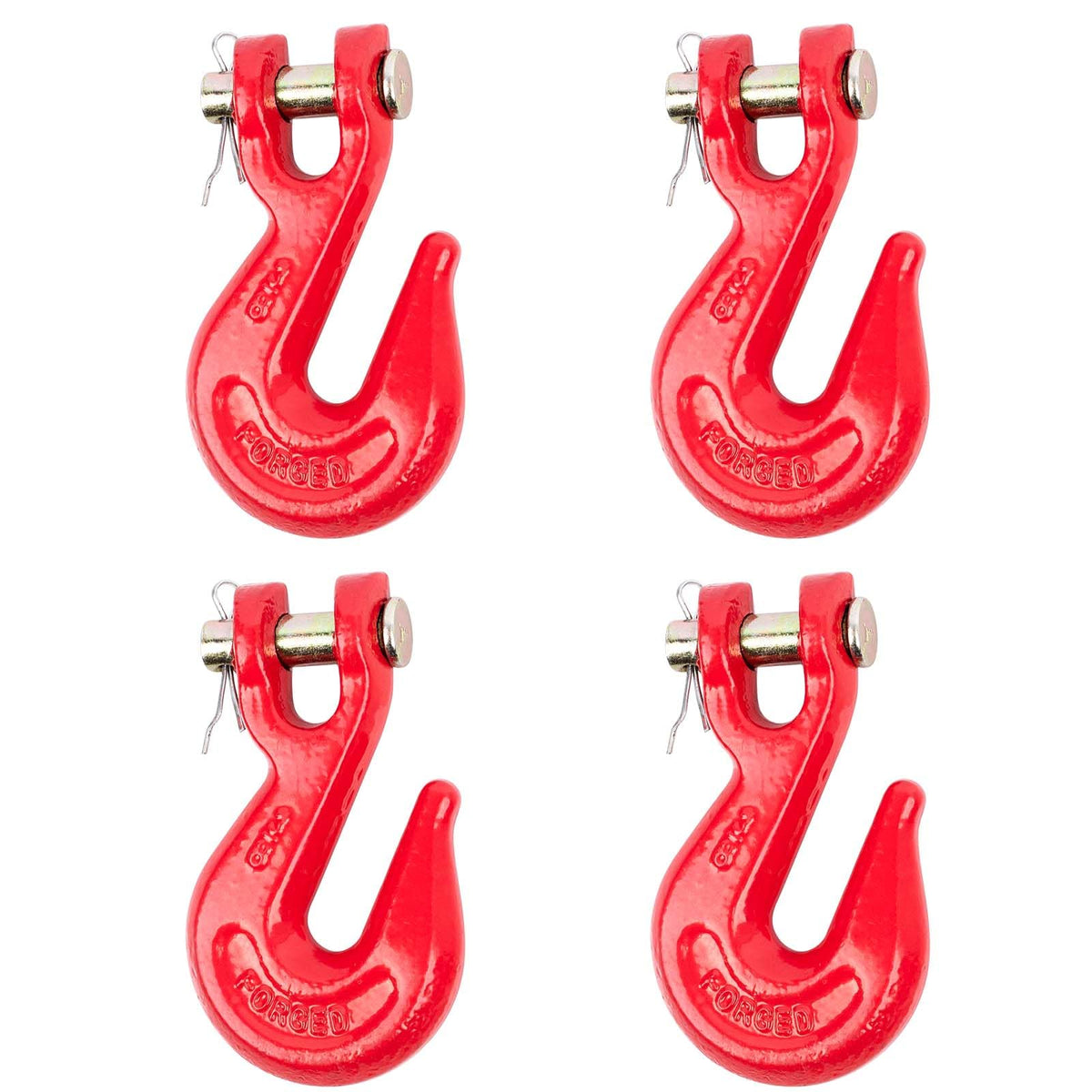 3/8'' Red Powder Coating Grade 80 Clevis Grab Hook H7196