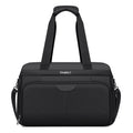Black Expandable Carry-On Luggage Duffel Bag with Adjustable Strap E85718