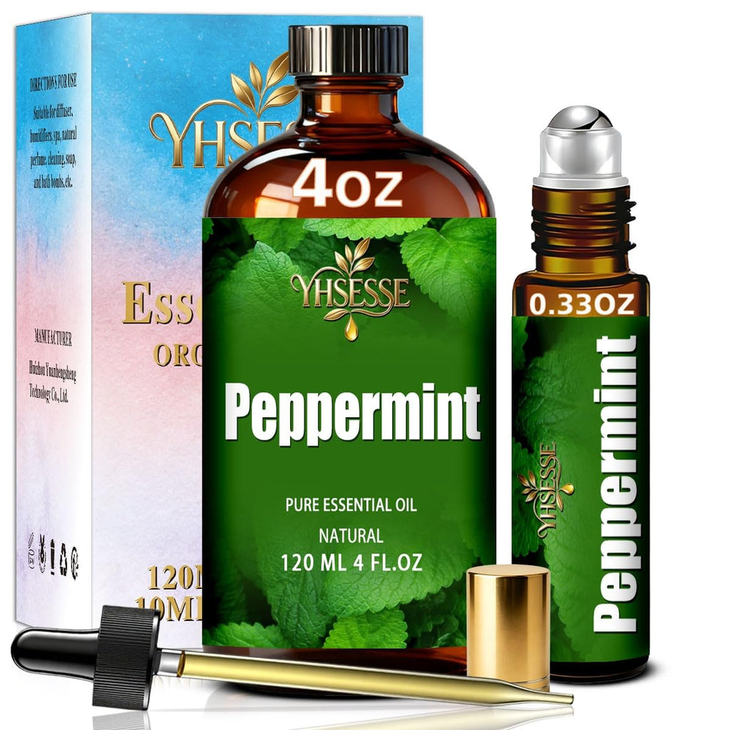 Peppermint and Lavender Essential Oil 4 Fl Oz and 16 Fl Oz M71255