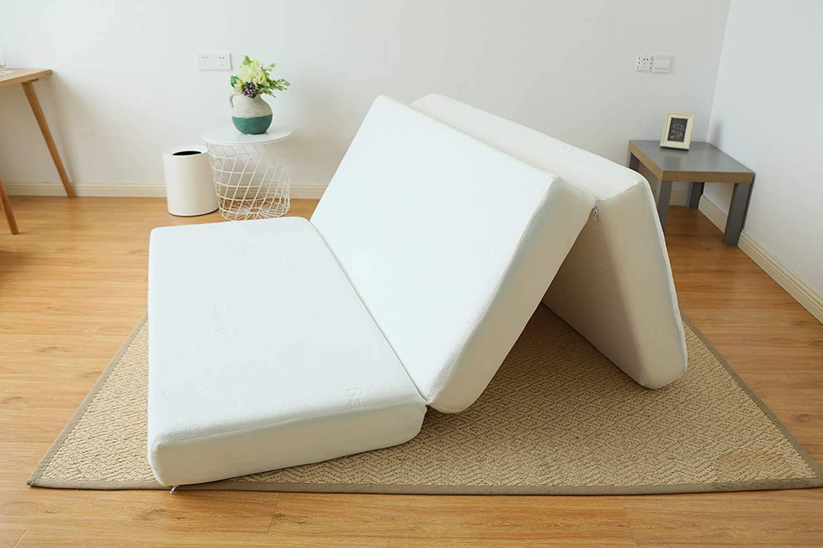 8-Inch Gel Memory Foam Tri-fold Mattress with Bamboo Cover, Queen K203