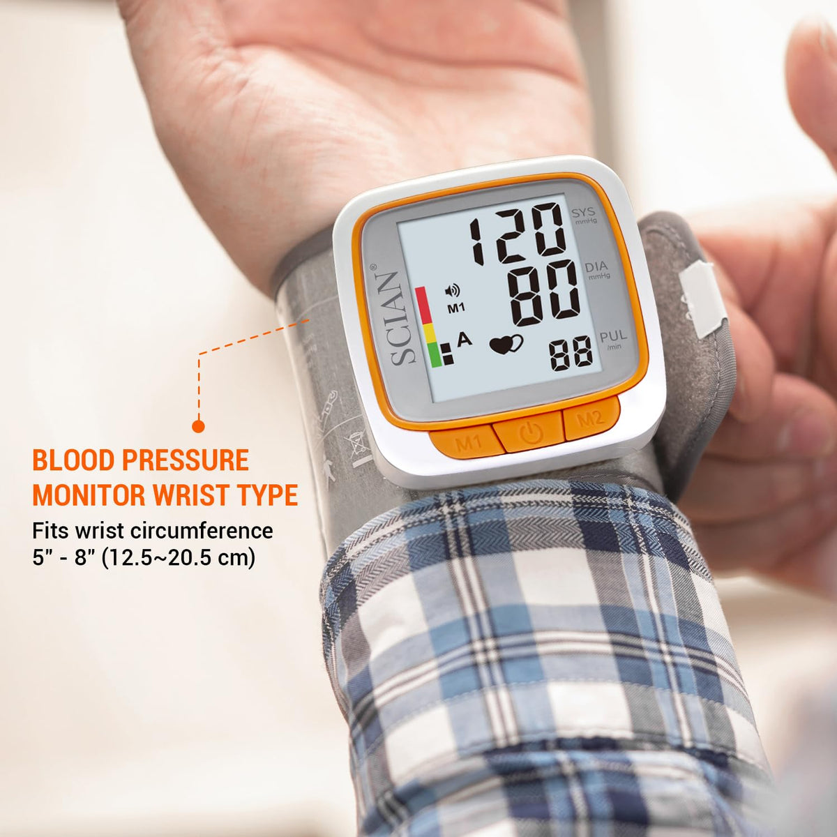 Automatic Wrist Blood Pressure Monitor with Voice Broadcast O649