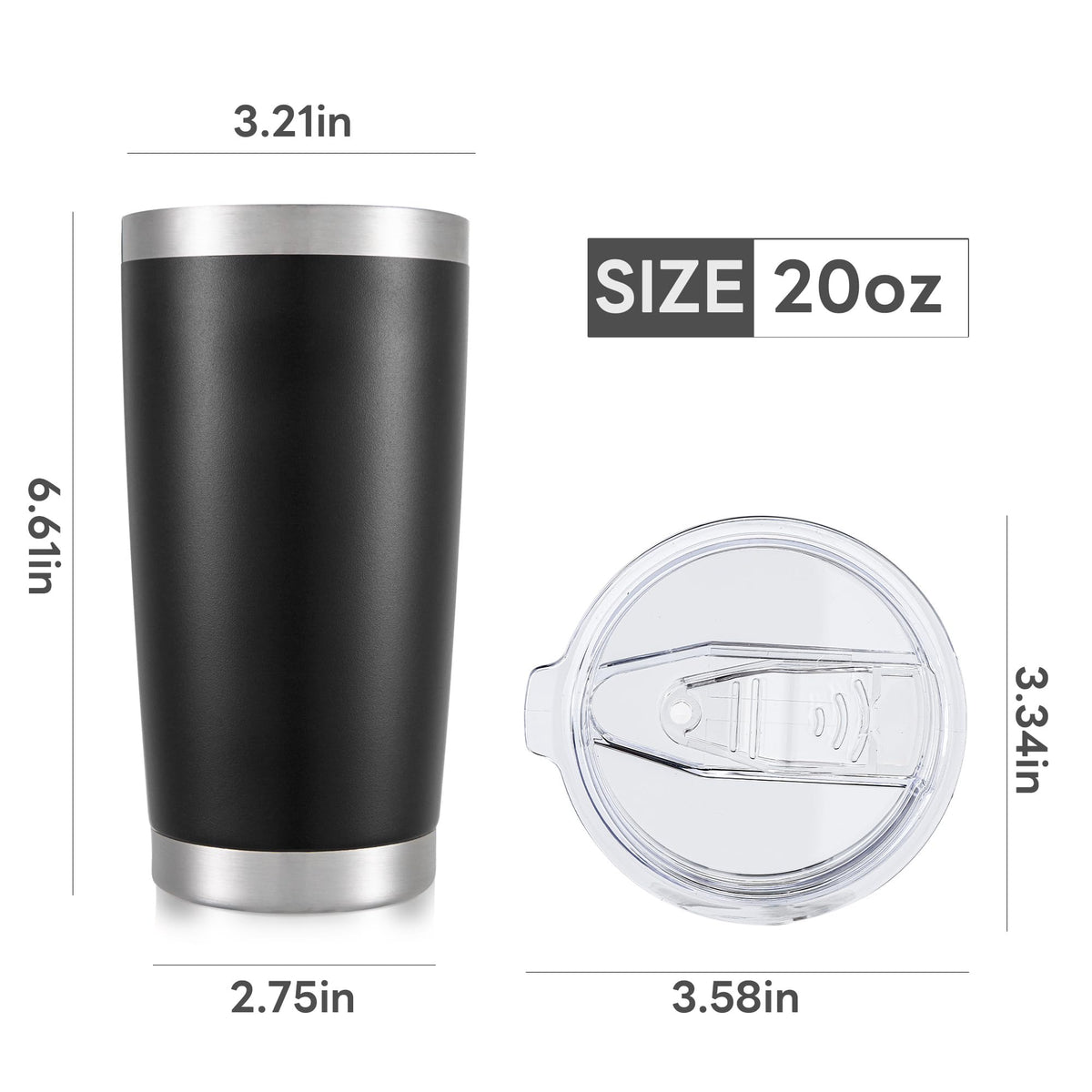 20 oz Stainless Steel Insulated Tumbler J16846