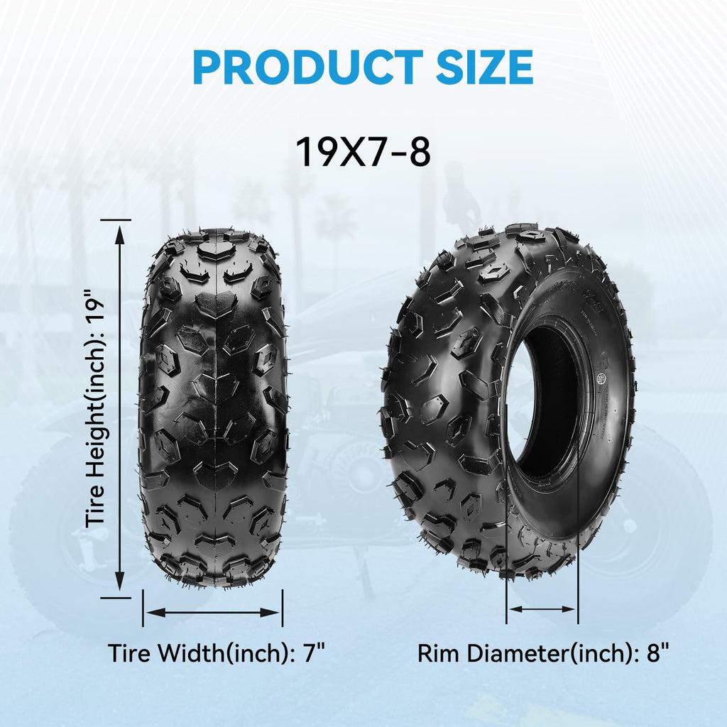 19x7-8 Mini Bike Tire Tubeless Replacement F32930