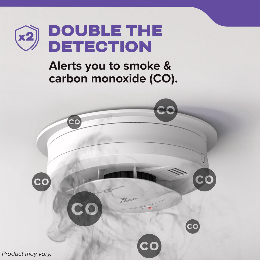 Hardwired Smoke & Carbon Monoxide Detector, 10-Year Battery Backup, 4 Pack Z119