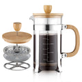 34 oz French Press Coffee Maker with Bamboo Lid C91932