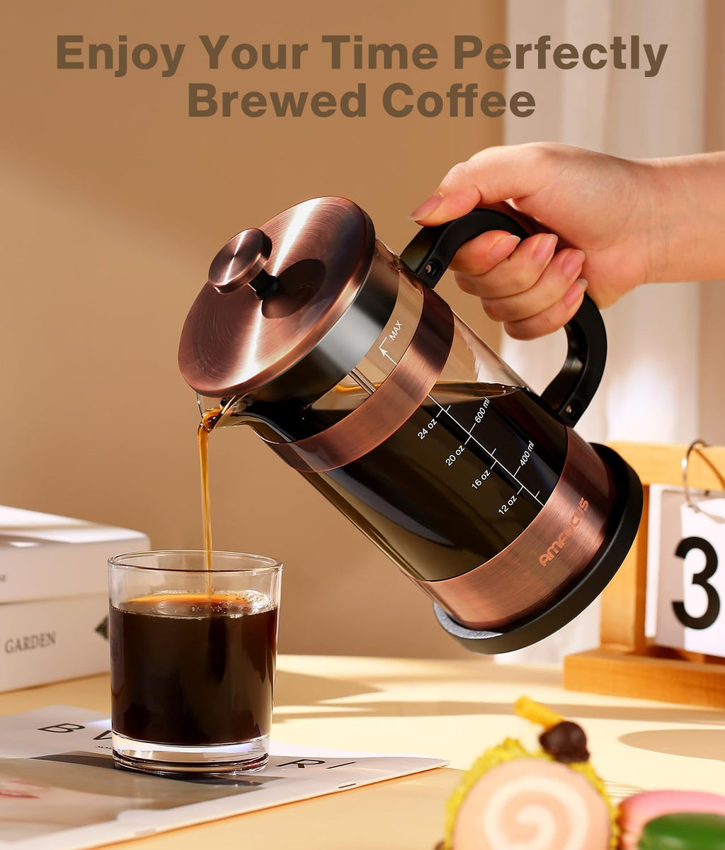 34 Ounce Stainless Steel French Press Coffee Maker X4038