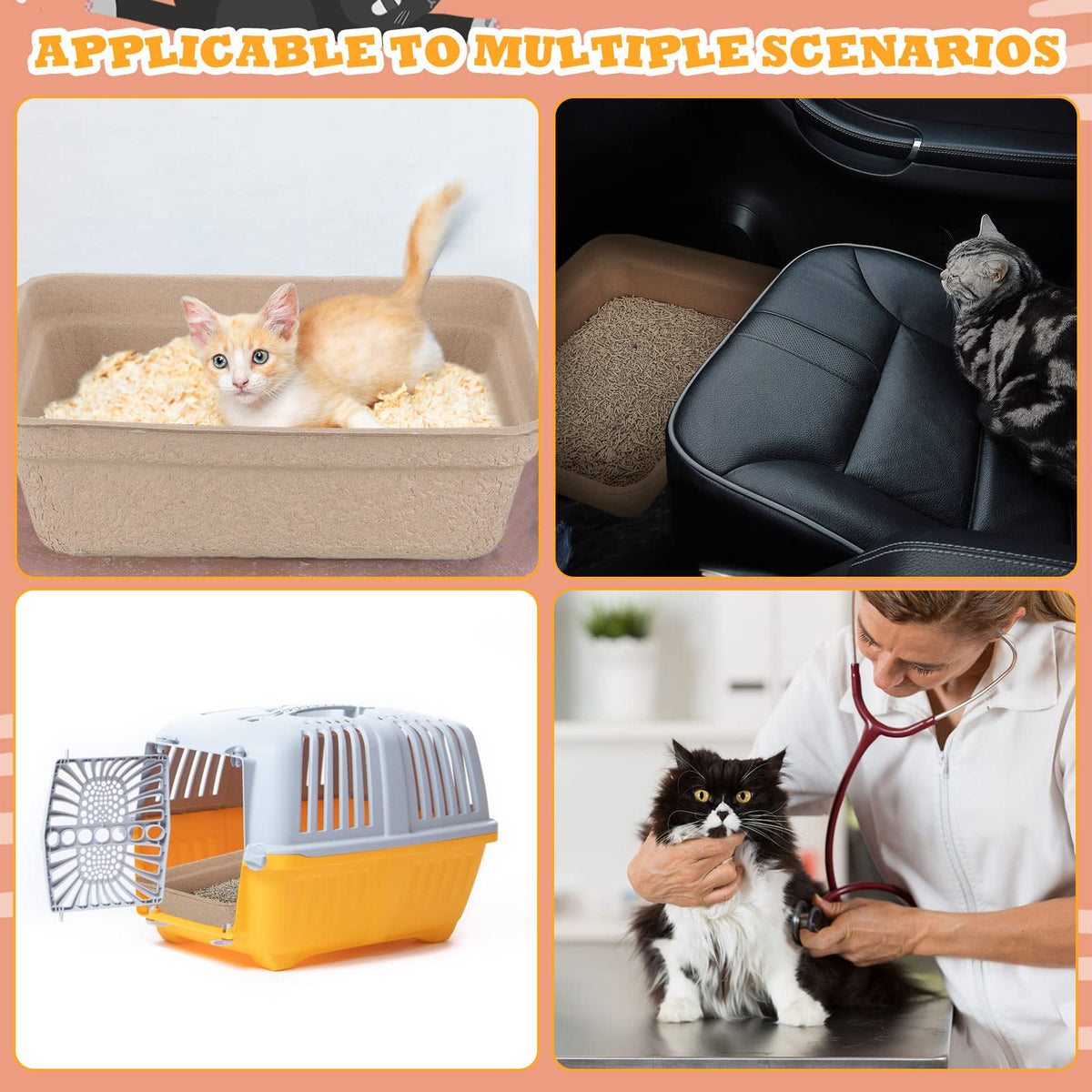30 Pack Disposable Cat Litter Tray X762