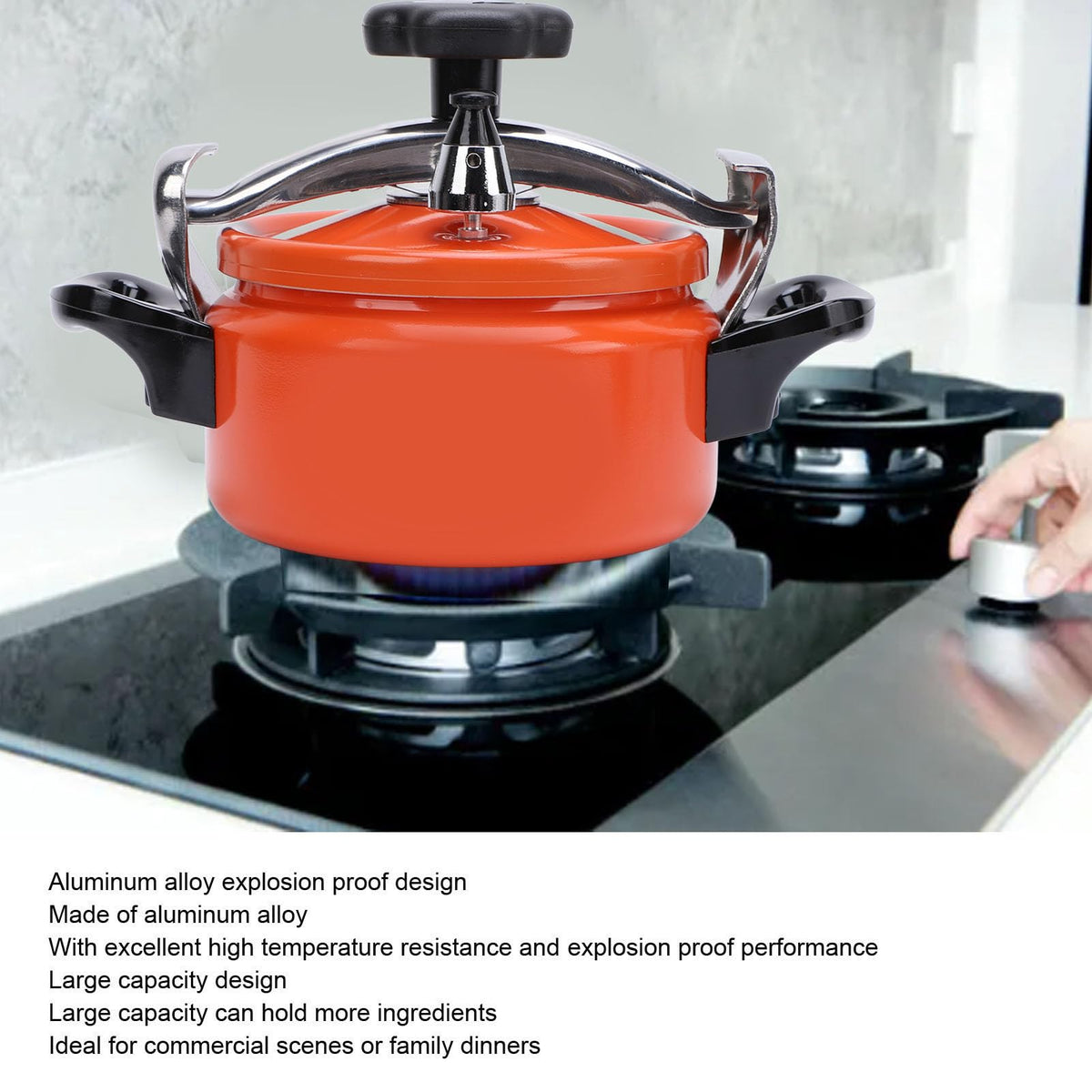 Aluminum Alloy Pressure Cooker with Double Bottom 2L G7499