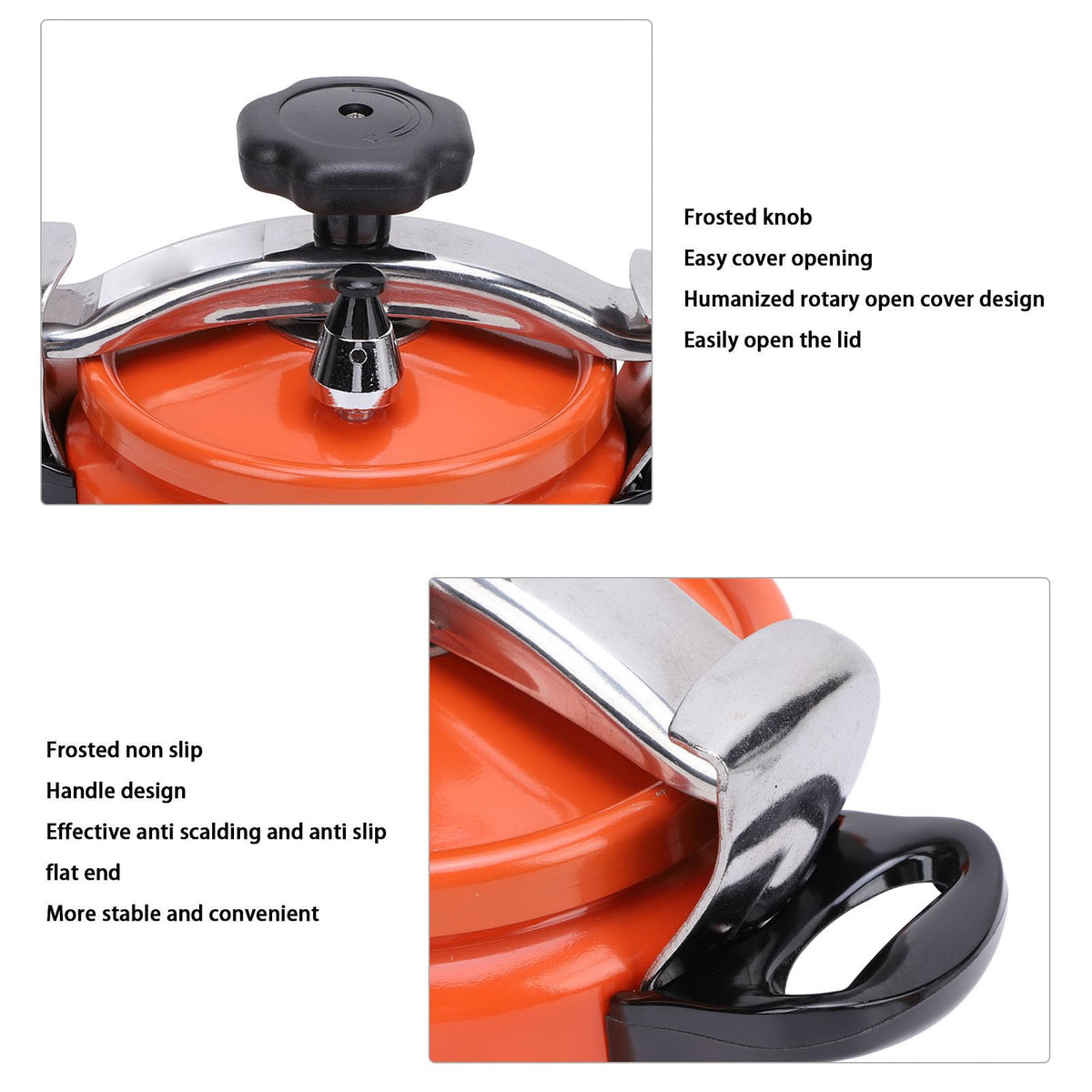 Aluminum Alloy Pressure Cooker with Double Bottom 2L G7499