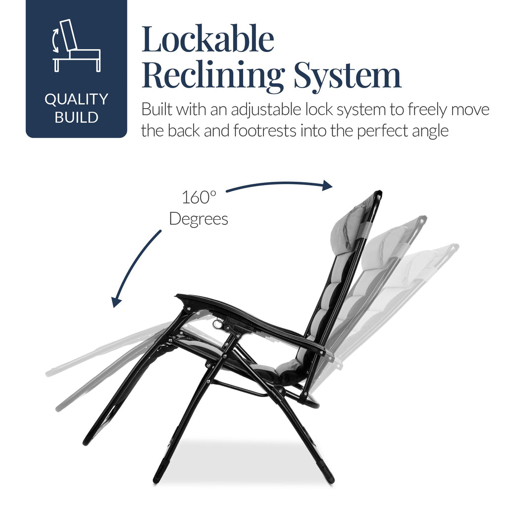 Oversized Padded Zero Gravity Chair Recliner X2755