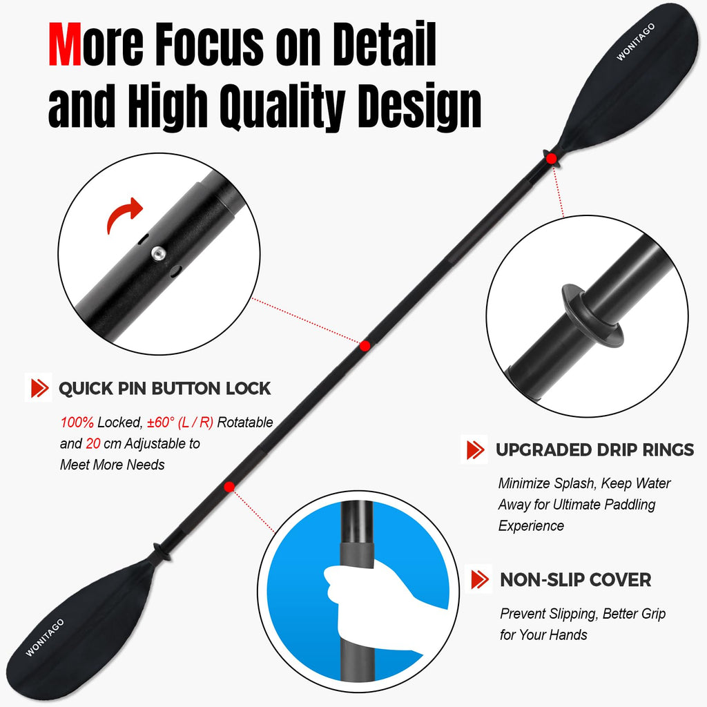 Adjustable Lightweight Kayak Paddle L572