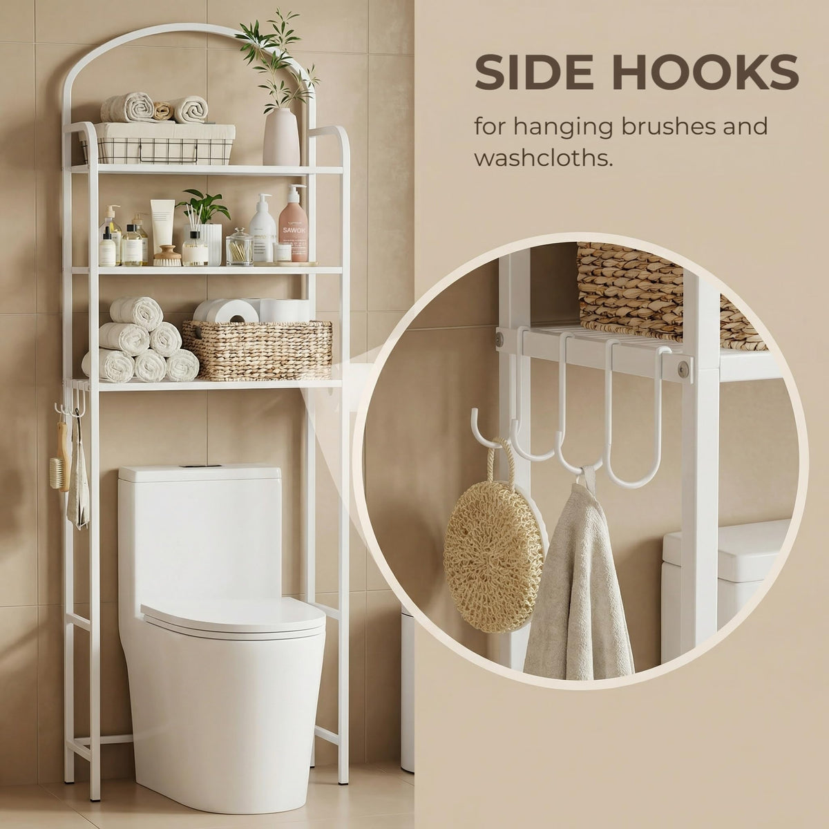 3 Tier Over The Toilet Storage Rack T427512