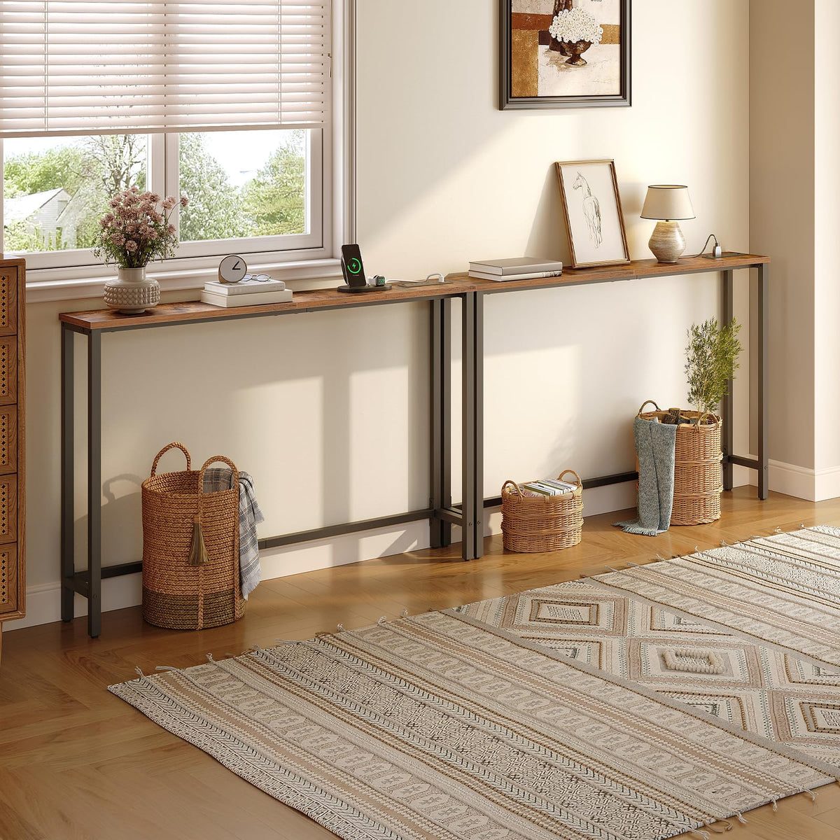 47.2" Narrow Console Table with Power Outlet B122