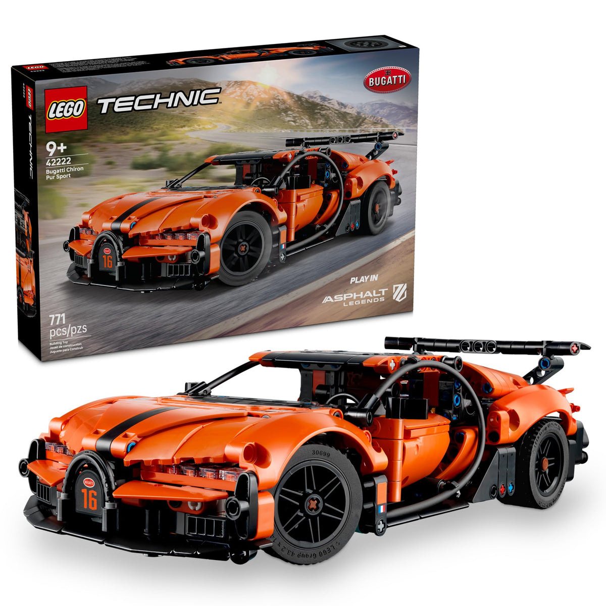 Technic Bugatti Chiron Pur Sport Hypercar E2166