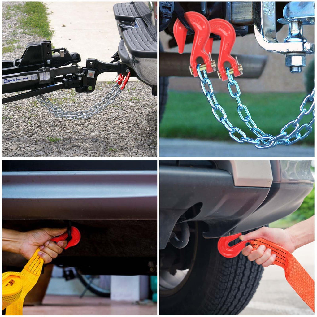 3/8'' Red Powder Coating Grade 80 Clevis Grab Hook H7196