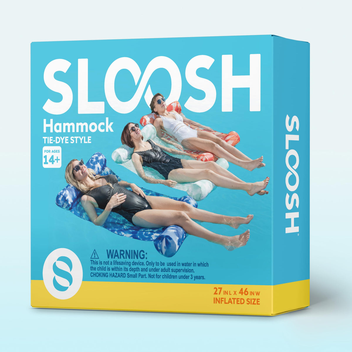 3 Pack 4-in-1 Inflatable Pool Floats Water Hammock Lounges W869
