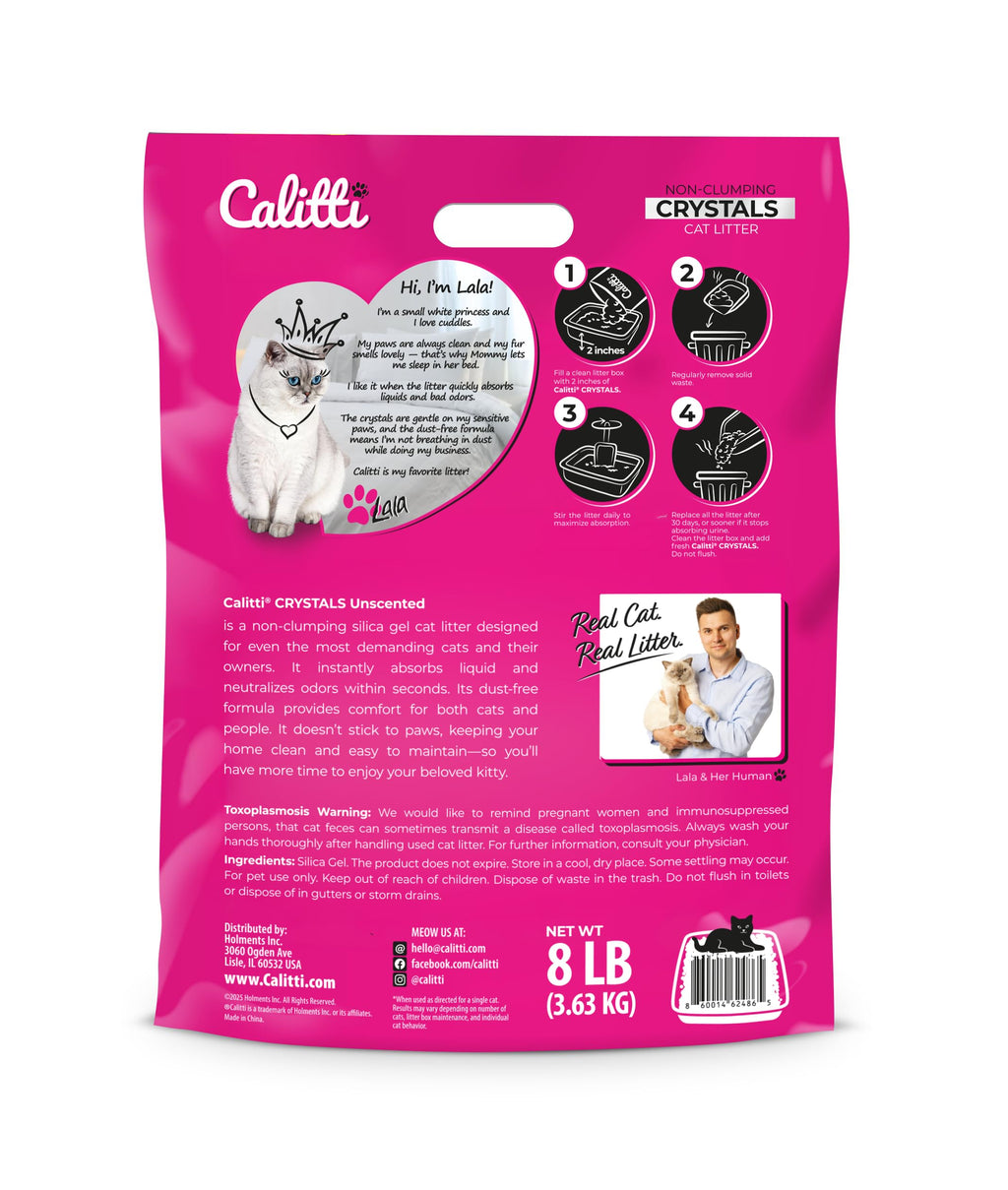 Unscented Dust Free Silica Gel Cat Litter 8 lb Bag A949053