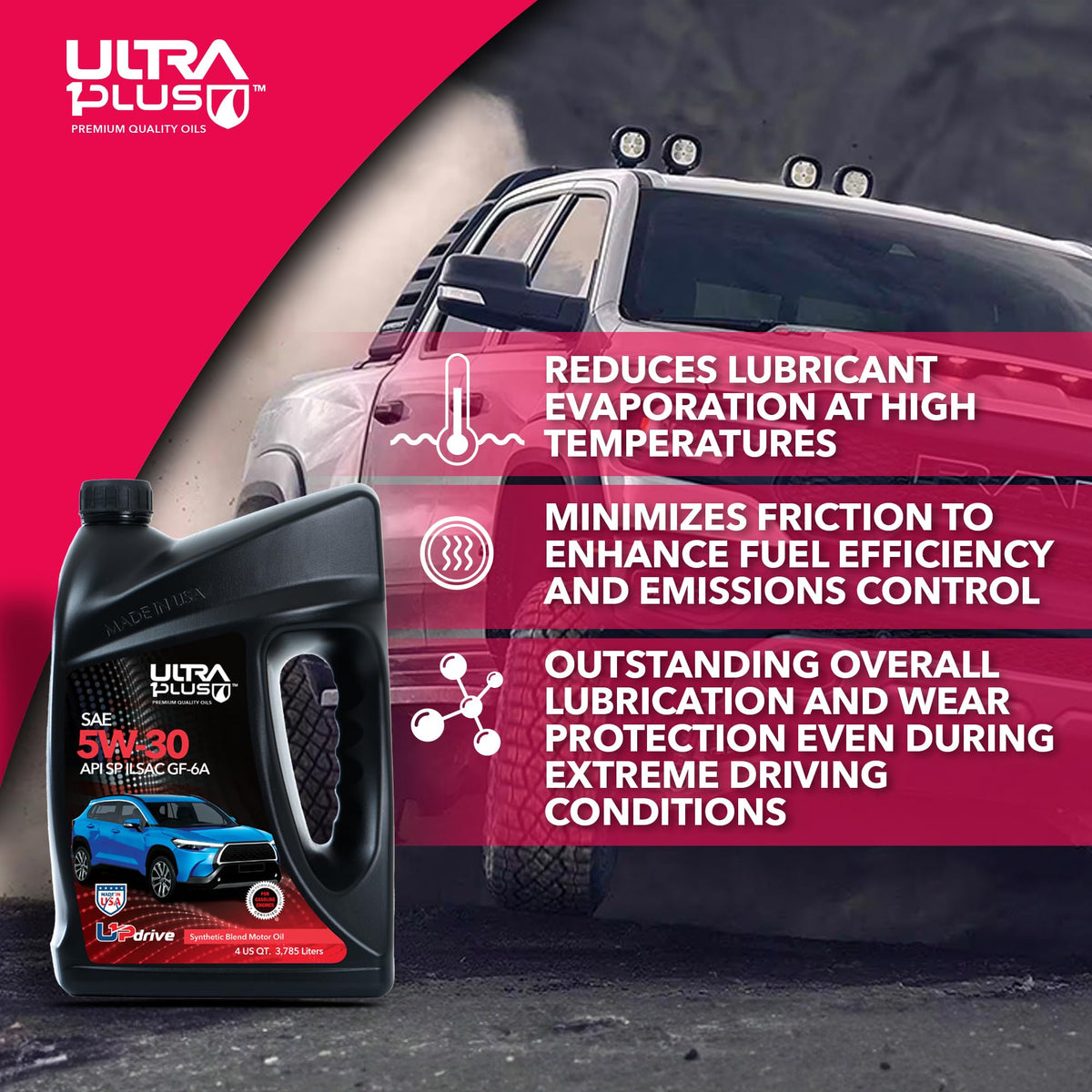 5W-30 Synthetic Blend Motor Oil V8573