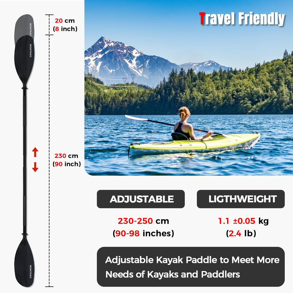Adjustable Lightweight Kayak Paddle L572