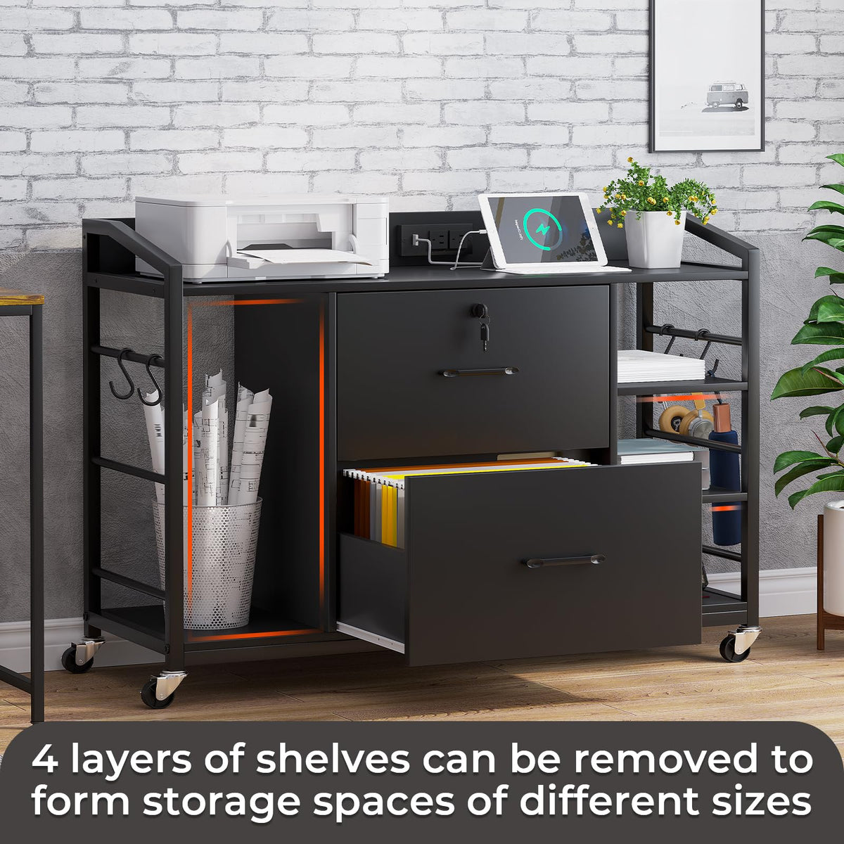 44" File Cabinet with Lock G271