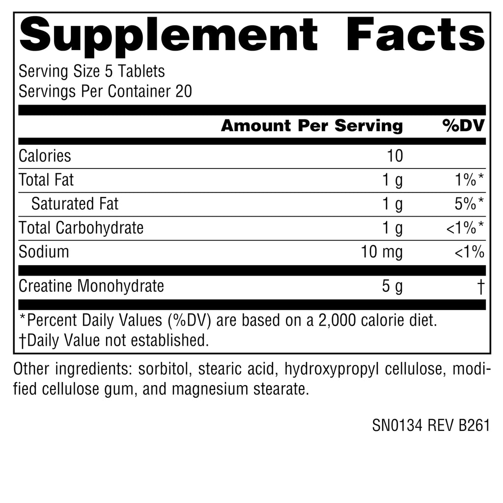 Creatine 100 Tablets P634