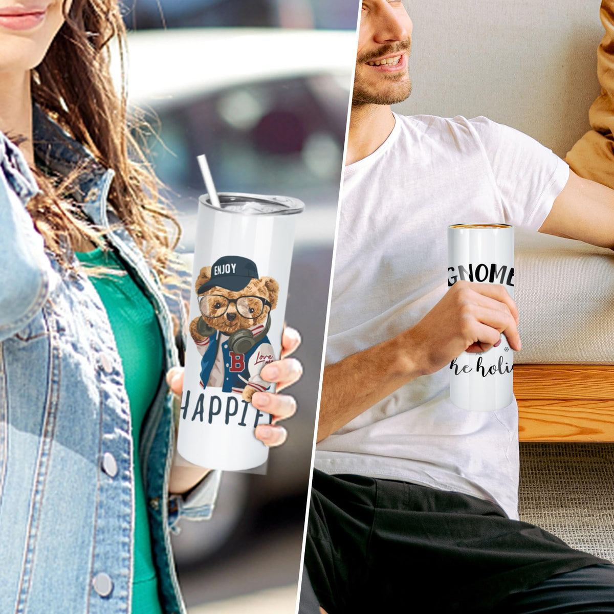 10pcs 20oz Sublimation Tumblers Stainless Steel Blanks Cups J320033
