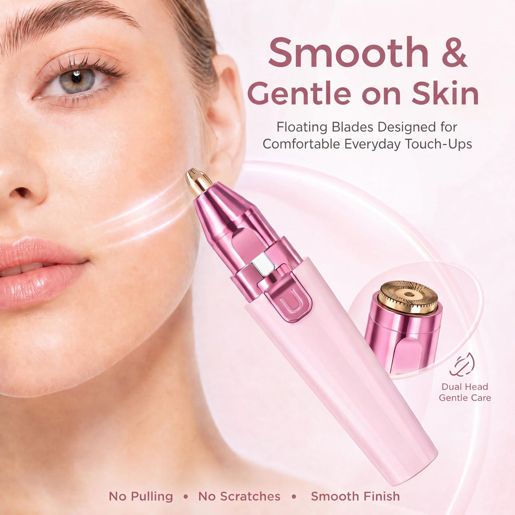 Pink USB Rechargeable Facial Hair Remover F34199